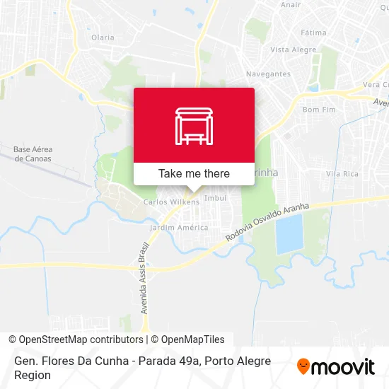 Gen. Flores Da Cunha - Parada 49a map