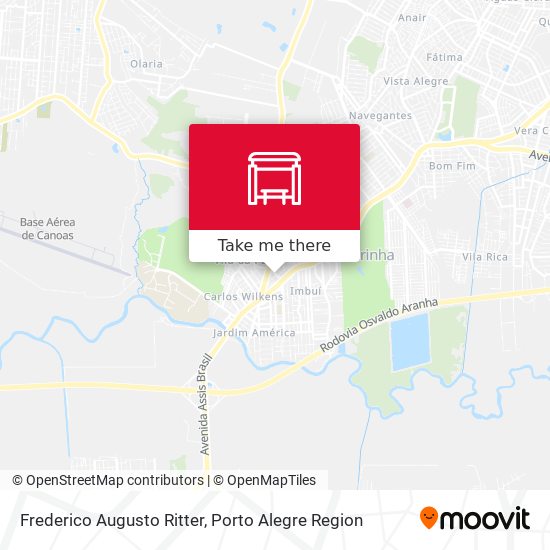 Frederico Augusto Ritter map