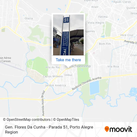 Gen. Flores Da Cunha - Parada 51 map
