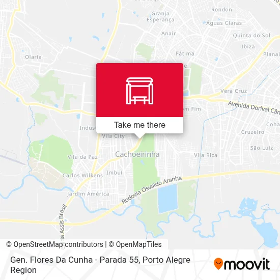 Gen. Flores Da Cunha - Parada 55 map