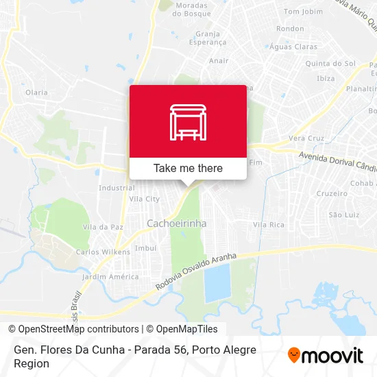 Gen. Flores Da Cunha - Parada 56 map