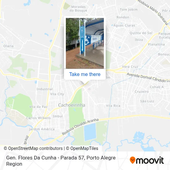 Gen. Flores Da Cunha - Parada 57 map