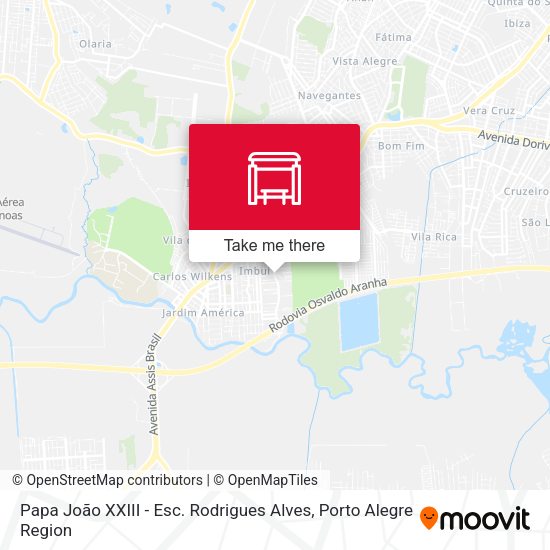 Papa João XXIII - Esc. Rodrigues Alves map