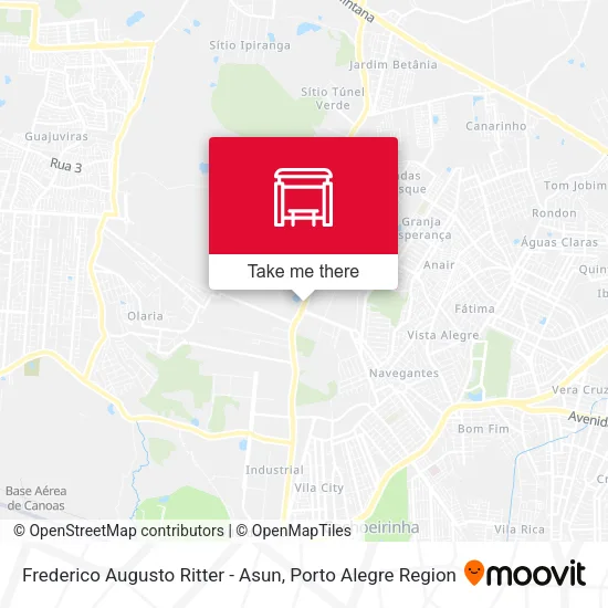 Frederico Augusto Ritter - Asun map