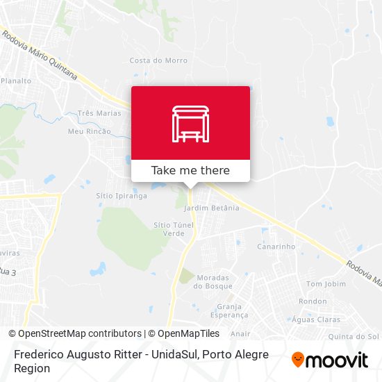 Mapa Frederico Augusto Ritter - UnidaSul