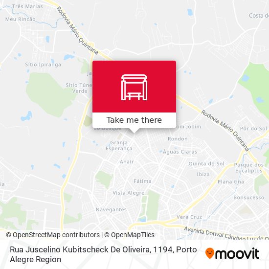 Rua Juscelino Kubitscheck De Oliveira, 1194 map
