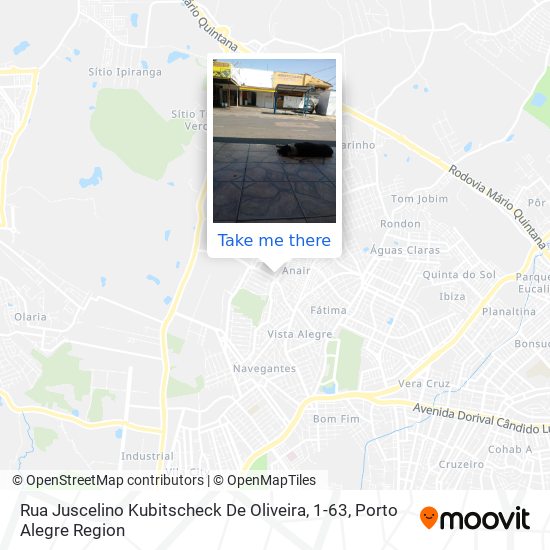 Rua Juscelino Kubitscheck De Oliveira, 1-63 map