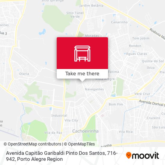 Avenida Capitão Garibaldi Pinto Dos Santos, 716-942 map