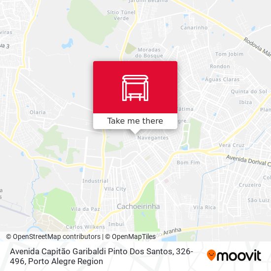 Avenida Capitão Garibaldi Pinto Dos Santos, 326-496 map