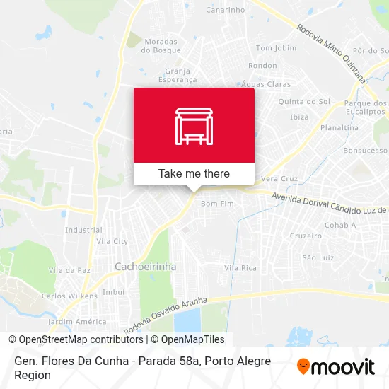 Gen. Flores Da Cunha - Parada 58a map