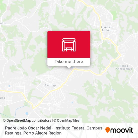 Padre João Oscar Nedel - Instituto Federal Campus Restinga map