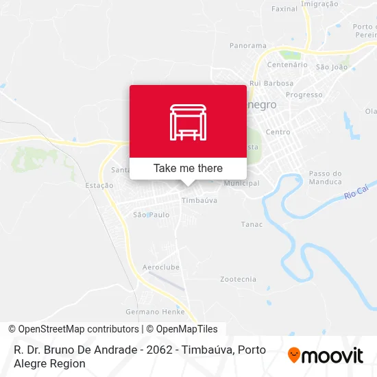 R. Dr. Bruno De Andrade -  2062 - Timbaúva map