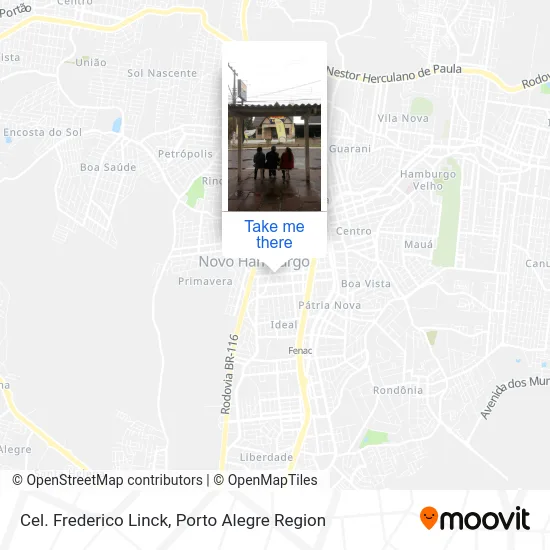 Cel. Frederico Linck map