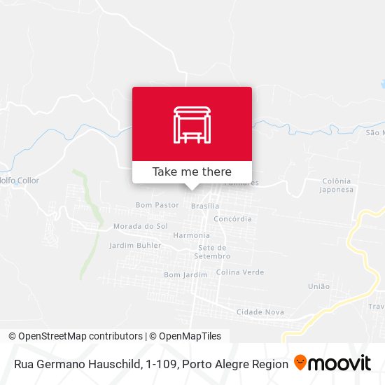 Rua Germano Hauschild, 1-109 map