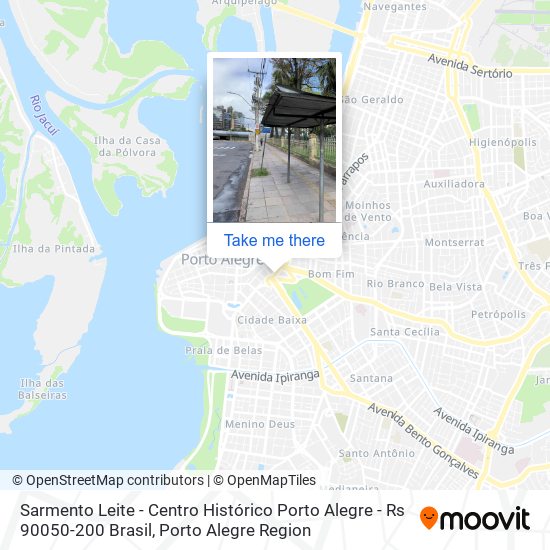 Mapa Sarmento Leite - Centro Histórico Porto Alegre - Rs 90050-200 Brasil