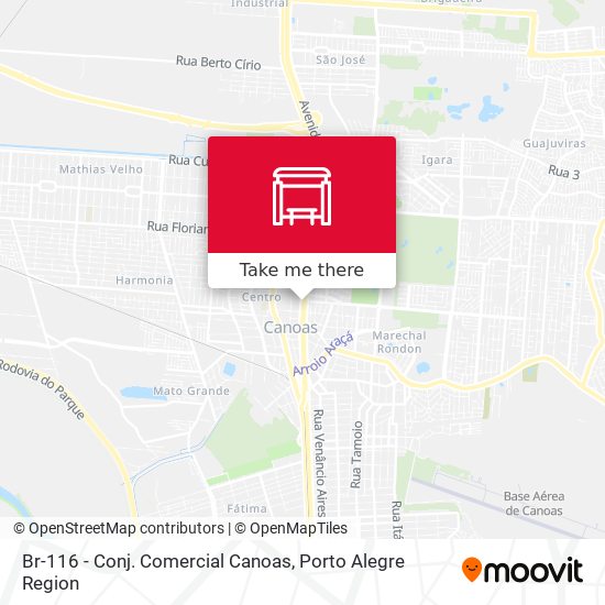 Mapa Br-116 - Conj. Comercial Canoas