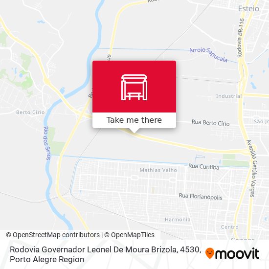 Rodovia Governador Leonel De Moura Brizola, 4530 map