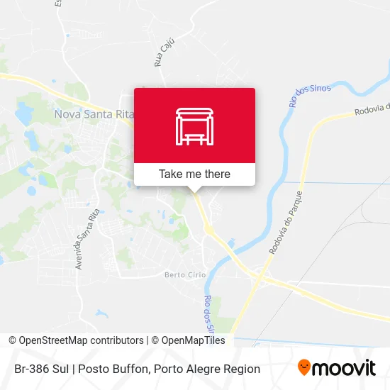 Br-386 Sul | Posto Buffon map