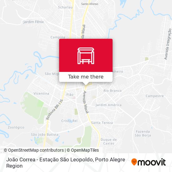 João Correa - Estação São Leopoldo map