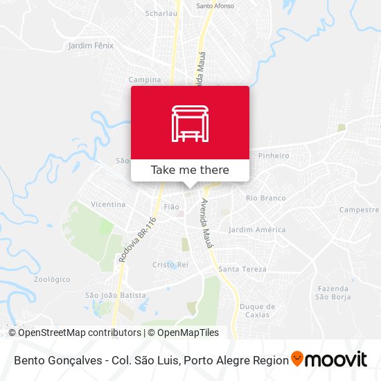 Bento Gonçalves - Col. São Luis map