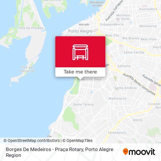Borges De Medeiros - Praça Rotary map