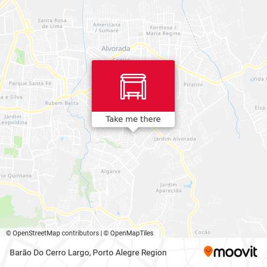 Barão Do Cerro Largo map