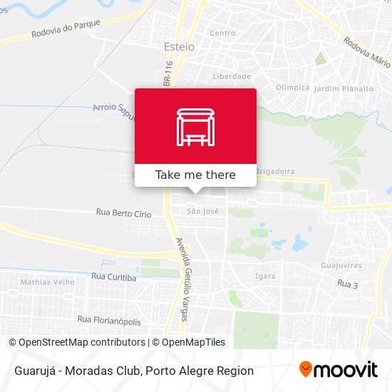 Guarujá - Moradas Club map