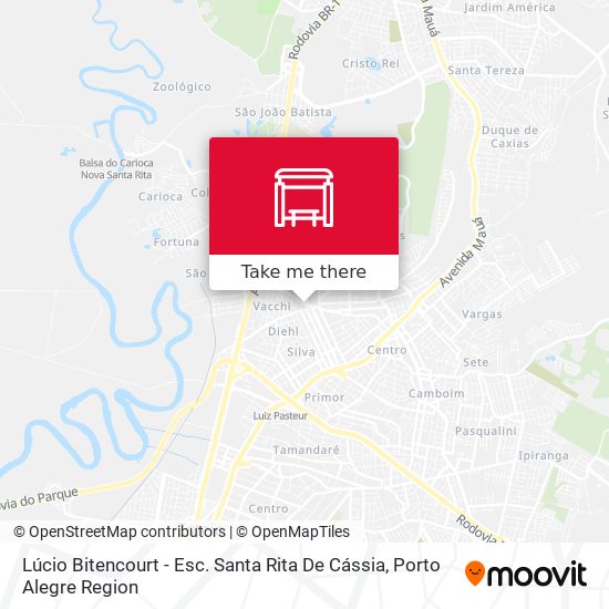 Lúcio Bitencourt - Esc. Santa Rita De Cássia map