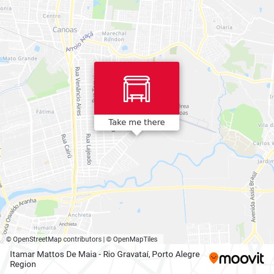 Itamar Mattos De Maia - Rio Gravataí map
