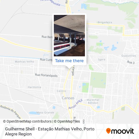 Mapa Guilherme Shell - Estação Mathias Velho
