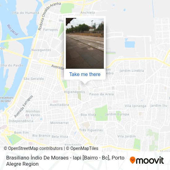 Brasiliano Índio De Moraes - Iapi [Bairro - Bc] map