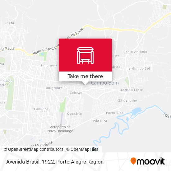 Avenida Brasil, 1922 map