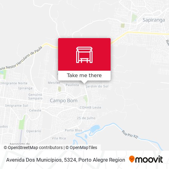 Avenida Dos Municípios, 5324 map