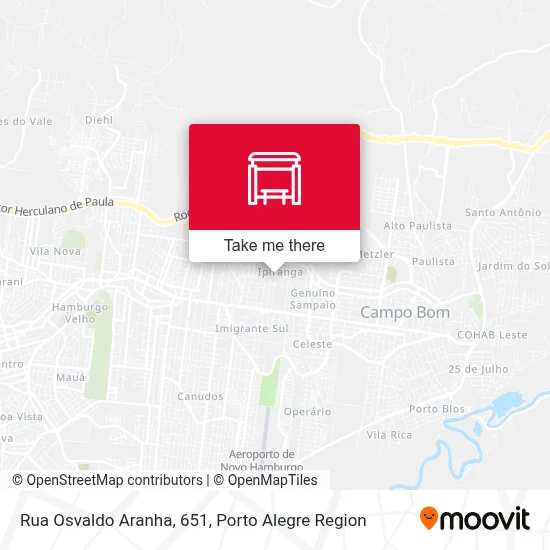 Rua Osvaldo Aranha, 651 map