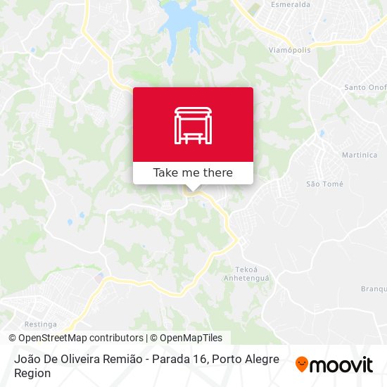 Mapa João De Oliveira Remião - Parada 16