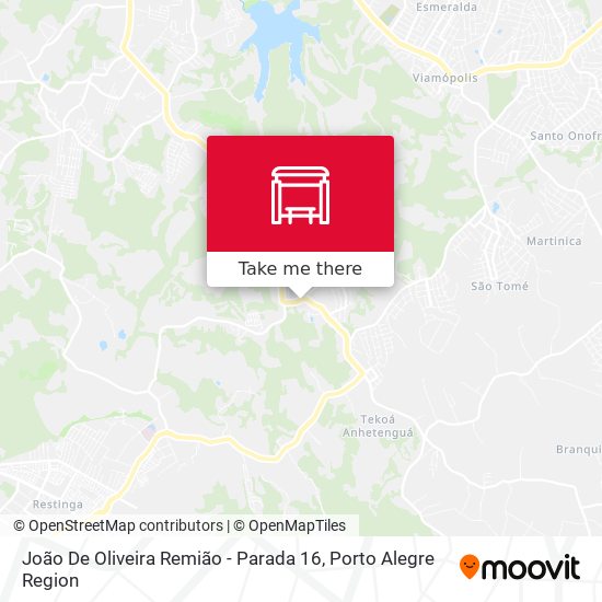 Mapa João De Oliveira Remião - Parada 16