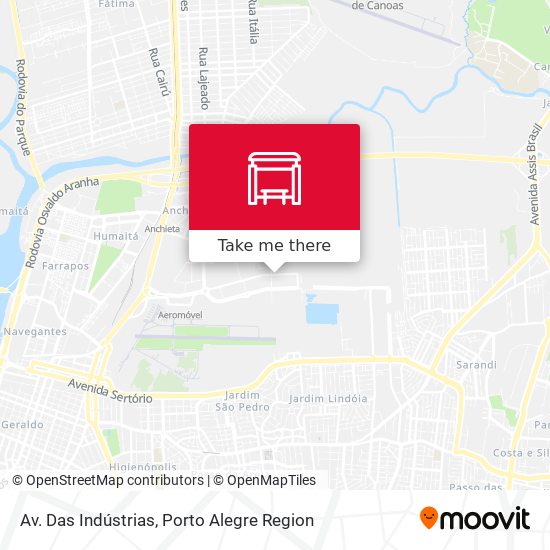Av. Das Indústrias map