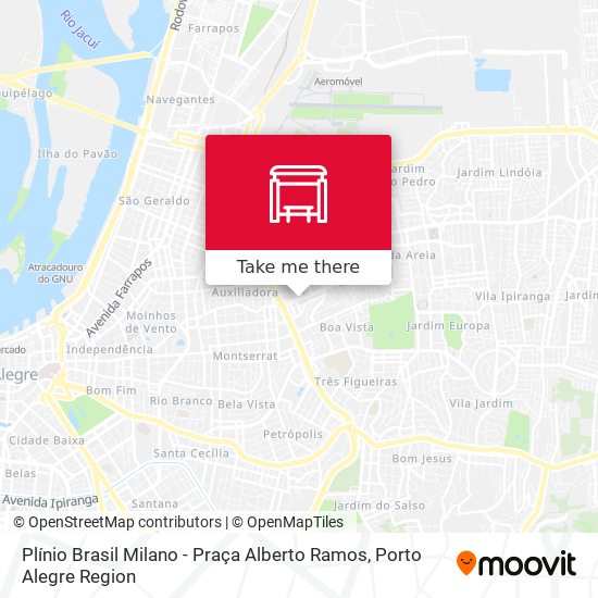 Plínio Brasil Milano - Praça Alberto Ramos map