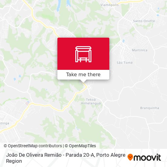 Mapa João De Oliveira Remião - Parada 20-A