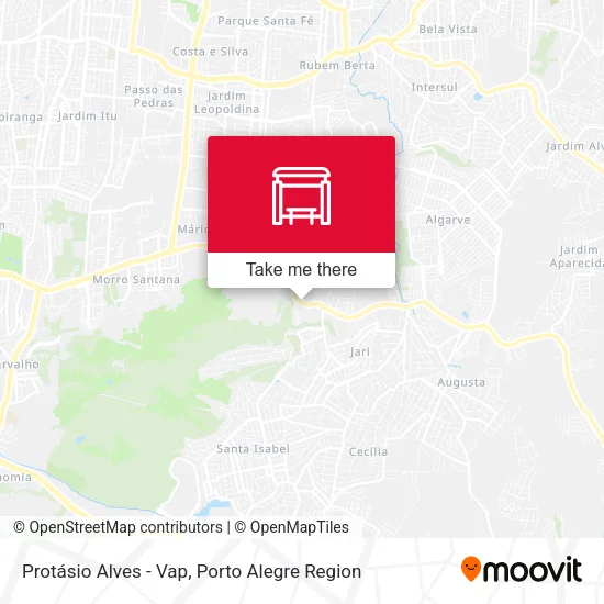 Mapa Protásio Alves - Vap