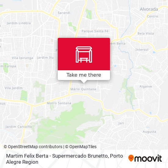 Mapa Martim Felix Berta - Supermercado Brunetto