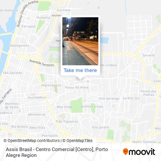 How to get to Centro Comercial Itaimbé in Porto Alegre by Bus or Ferry?