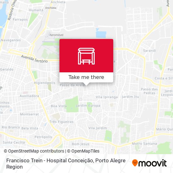 Francisco Trein - Hospital Conceição map