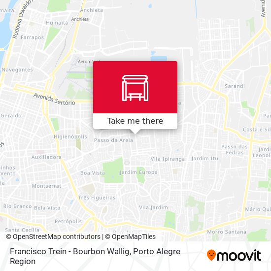 Francisco Trein - Bourbon Wallig map