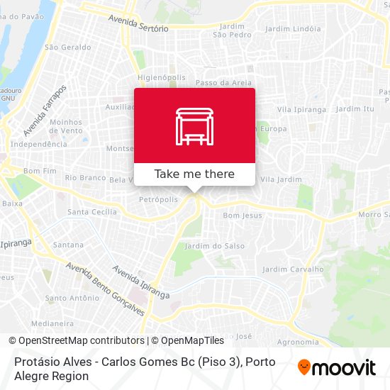 Mapa Protásio Alves - Carlos Gomes Bc (Piso 3)