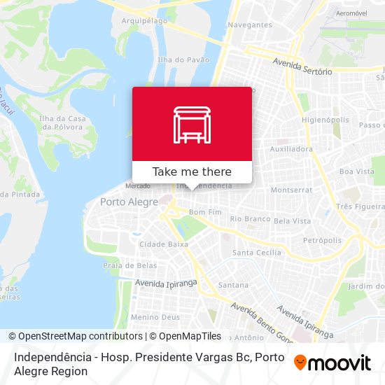 Independência - Hosp. Presidente Vargas Bc map
