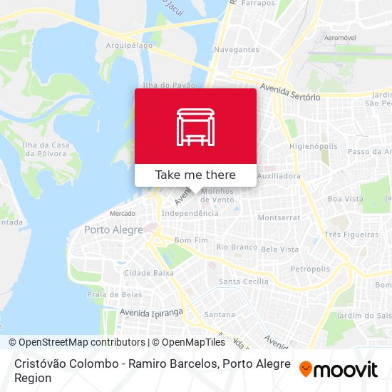 Mapa Cristóvão Colombo - Ramiro Barcelos