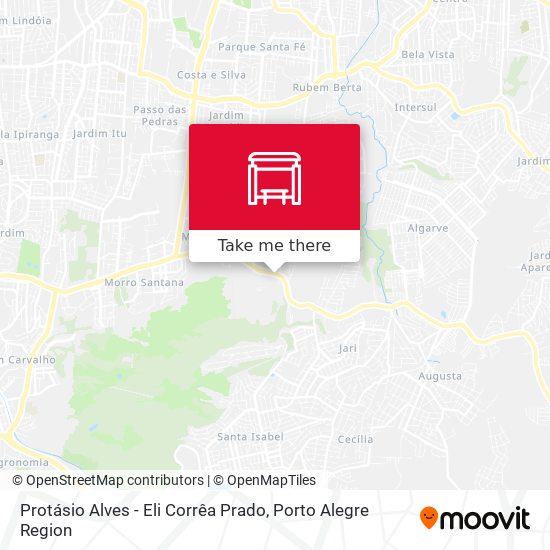 Protásio Alves - Eli Corrêa Prado map