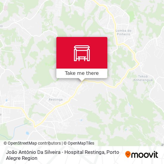 Mapa João Antônio Da Silveira - Hospital Restinga