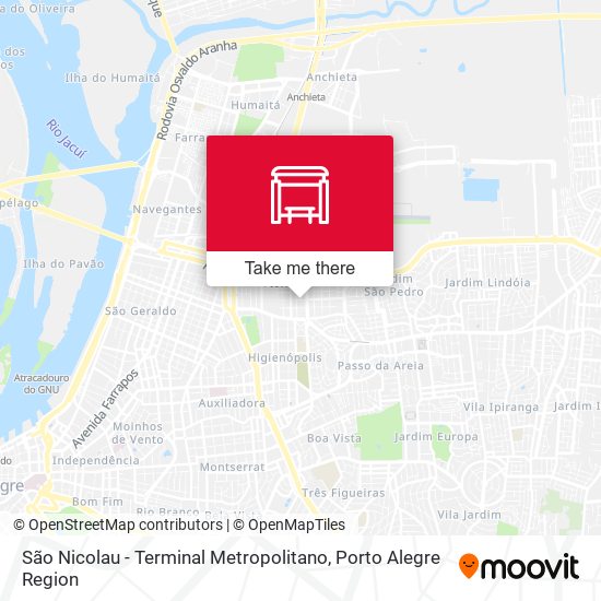 São Nicolau - Terminal Metropolitano map